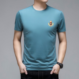 夏季男士短袖t恤潮牌圓領簡約百搭半袖